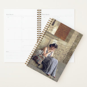 "Woman Summer Day Reading in Florence" Journal