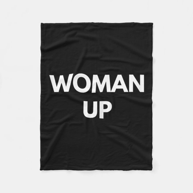 Woman Up - Motivational Feminism Shirts  Fleecedecke (Vorderseite)