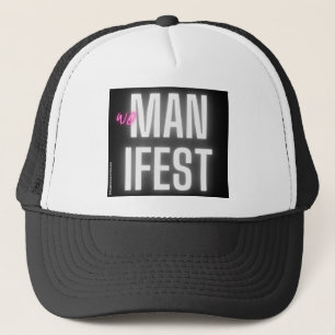 WOmanifest Black Truckerkappe