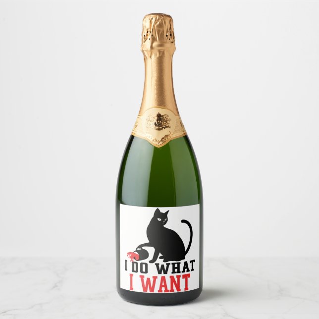 Woman's I Do What I Want Sassy Black Cat Coffee (Vorderseite)
