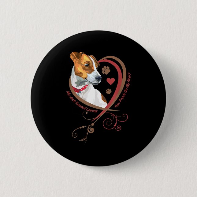 Womans Jack Russell Terrier Shirt Parson Russell T Button (Vorderseite)