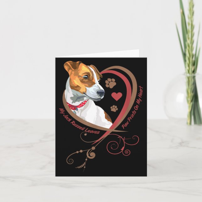 Womans Jack Russell Terrier Shirt Parson Russell T Karte (Vorderseite)