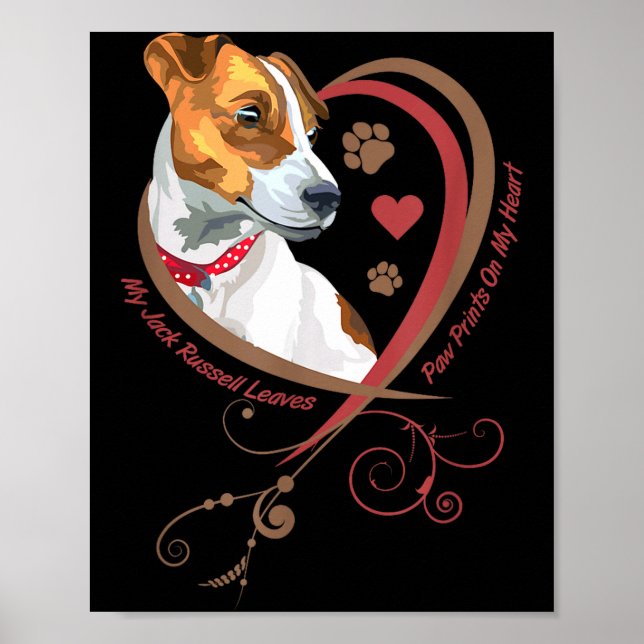 Womans Jack Russell Terrier Shirt Parson Russell T Poster (Vorne)