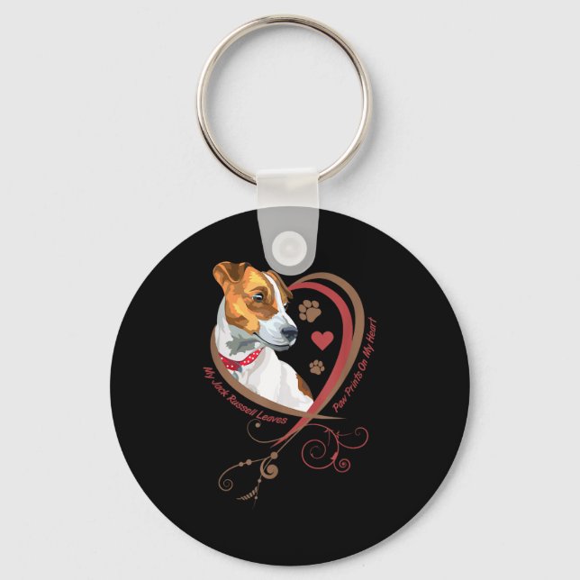 Womans Jack Russell Terrier Shirt Parson Russell T Schlüsselanhänger (Vorderseite)