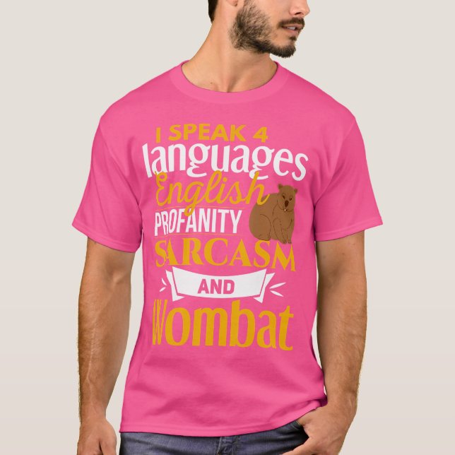 Womba Funny Wombat Joke Spaß Wombat Lover T-Shirt (Vorderseite)