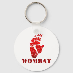Wombat Abdruck II O1 Schlüsselanhänger