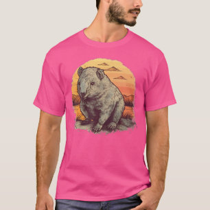 Wombat Australian Stuffed Wombat Animal Marsupials T-Shirt
