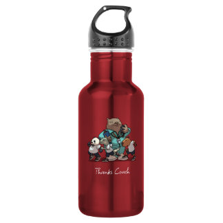 Wombat Danke Trainer-Geschenk Sport-Trainer Kunstw Edelstahlflasche