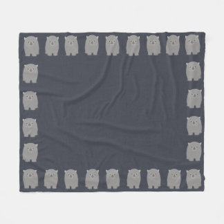 Wombat Fleece Blanket