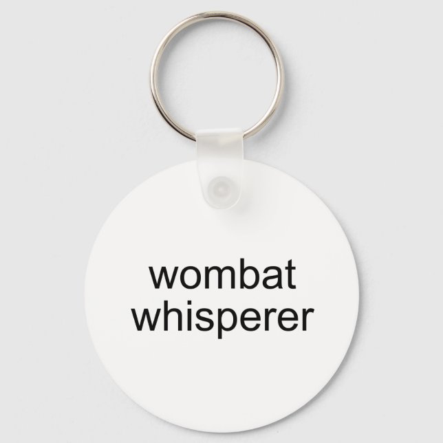 Wombat flüster schlüsselanhänger (Vorderseite)