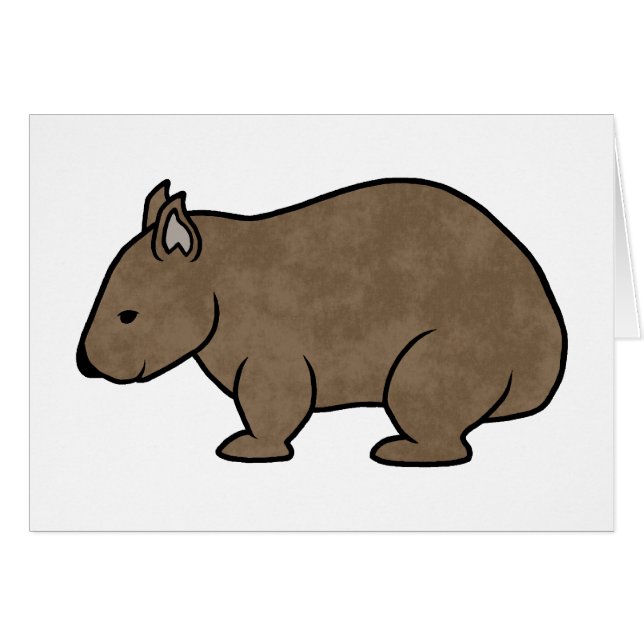Wombat Grafik (Vorderseite (Horizontal))