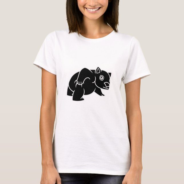 Wombat ist Niedlich T-Shirt (Vorderseite)