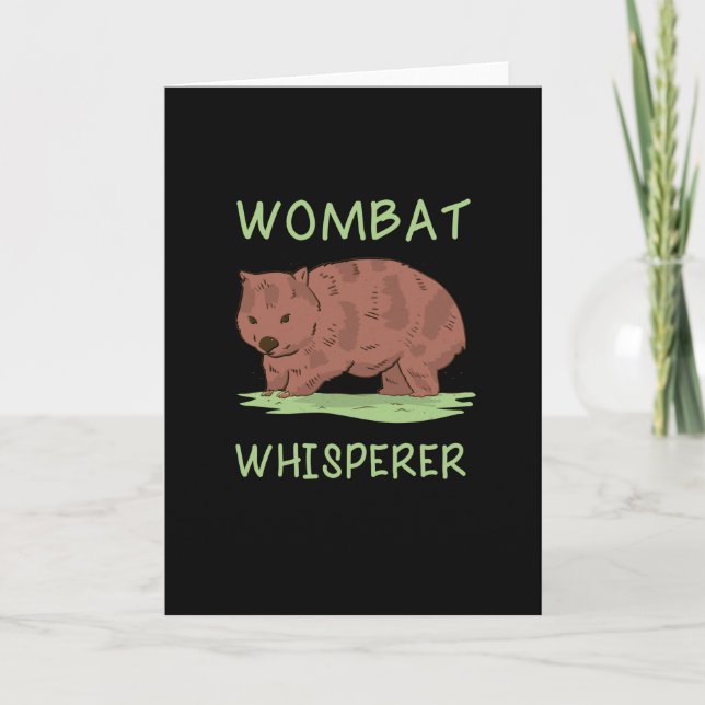 Wombat Karte (Vorderseite)