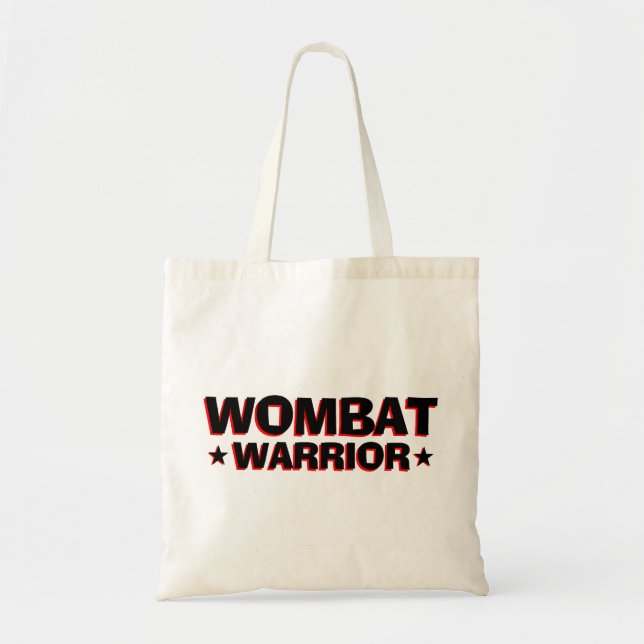 Wombat Krieger Tragetasche (Vorne)