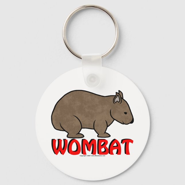 Wombat Logo Schlüsselanhänger (Vorderseite)