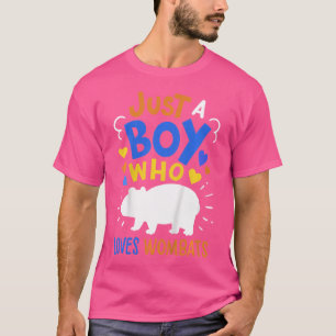 Wombat nur ein Junge, der Frauen Liebe T-Shirt