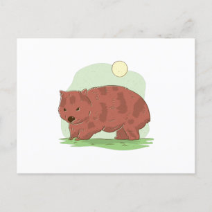 Wombat Postkarte