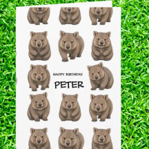 Wombat-Themen-Feier