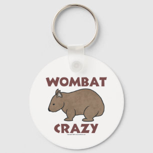 Wombat verrücktes III Schlüsselanhänger