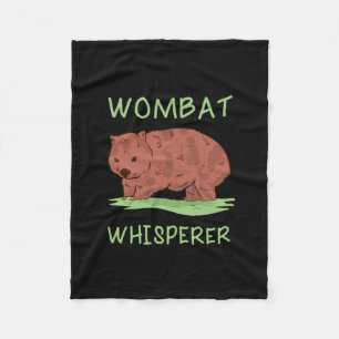 Wombat Whisperer Fleecedecke
