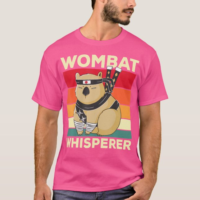 Wombat Whisperer Funny Wombat Sprichwort T-Shirt (Vorderseite)