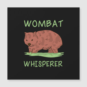 Wombat Whisperer Magnetkarte