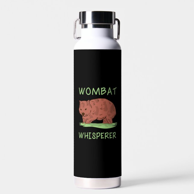 Wombat Whisperer Trinkflasche (Vorne)