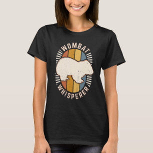 Wombat Whisperer Vintag Classic Retro Animal Liebe T-Shirt