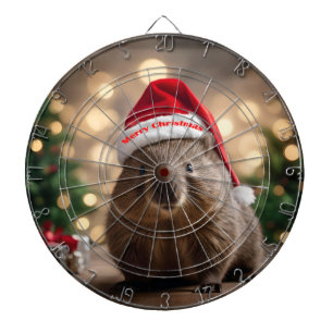 "Wombat Wonderland: Ein gemütlicher Weihnachtsaben Dartscheibe