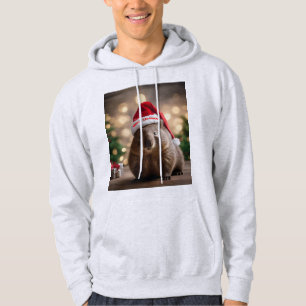 "Wombat Wonderland: Ein gemütlicher Weihnachtsaben Hoodie