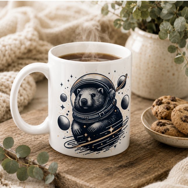 Wombat Wonderland Tasse" Kaffeetasse (Wombat Wonderland Mug” Coffee Mug)