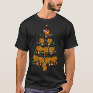 Wombat Xmas Bäume Geschenk Weihnachtsmannmütze W T-Shirt