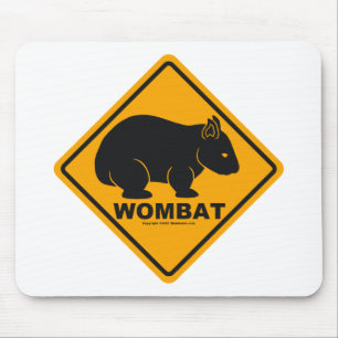 Wombat Zeichen Mousepad