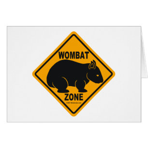Wombat Zonen-Zeichen