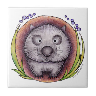 "Wombie" die wombat Fliese oder das Trivet