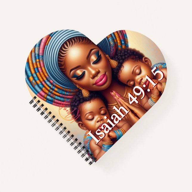 Women and child Isaiah 49:15: Notizbuch (Vorderseite)