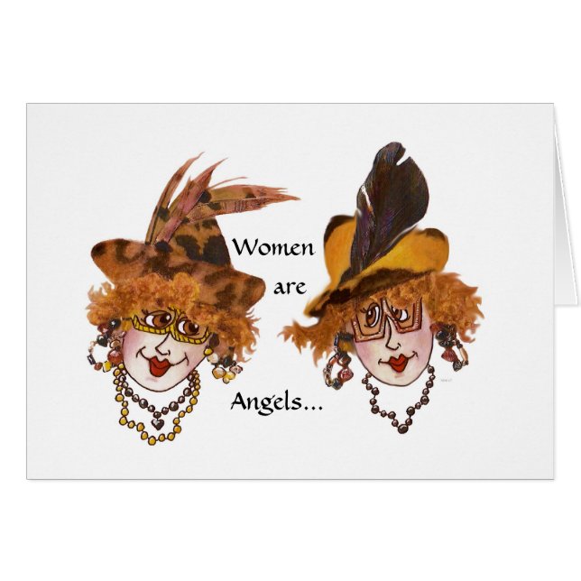 Women are Angels Card (Vorderseite (Horizontal))