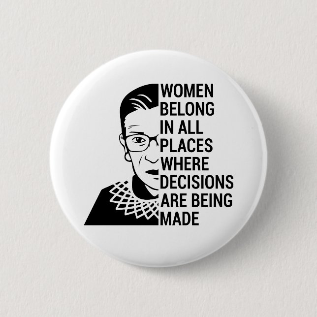 women belong in all places where decisions button (Vorderseite)