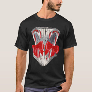 Women Candy Corset Christmas Pajama T-Shirt
