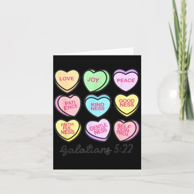 Women Christian Valentine Galatians Conversation H Karte (Vorderseite)