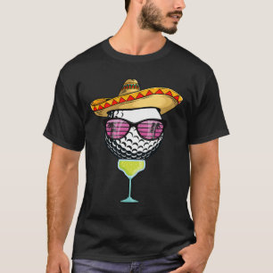 Women Cinco de Mayo Golf Ball mit Sombrero Margar T-Shirt