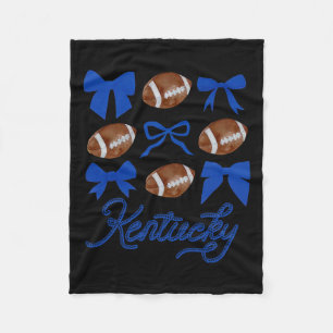 Women Coquette Bow Football Kentucky Fleecedecke