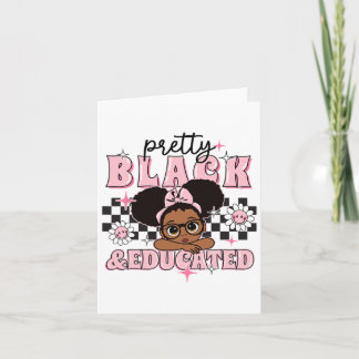 Women Gift Pretty Black And Educated Black African Karte