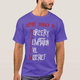 Women In STEM Gothic Funny Wiccan Goth Occult Witc T-Shirt