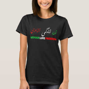 Women Life Freedom Zan Zendegi Azadi Farsi Unterst T-Shirt