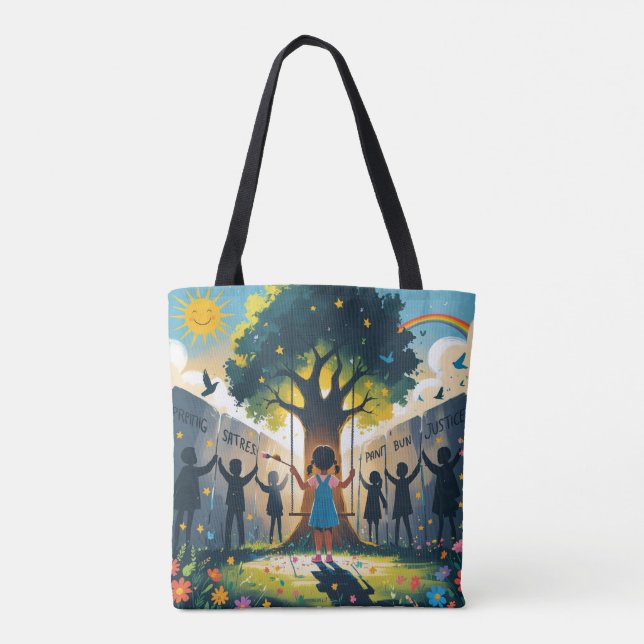 women llegging covered kids dreams tasche (Rückseite)