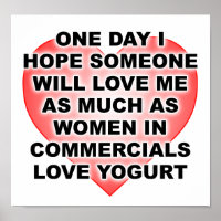 Women Love Yogurt Funny Poster