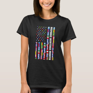 Women Men National Hispanic Heritage Monte USA Fla T-Shirt