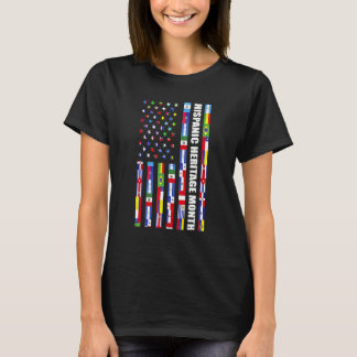 Women Men National Hispanic Heritage Monte USA Fla T-Shirt