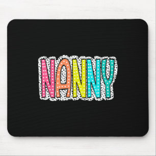 Women Nanny Dalmatiner Dots Mama Nana Oma Mothe Mousepad